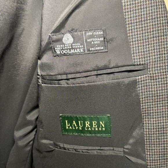Lauren Ralph Lauren Sport Coat Dark Gray Men's Size 44R - Picture 3 of 13